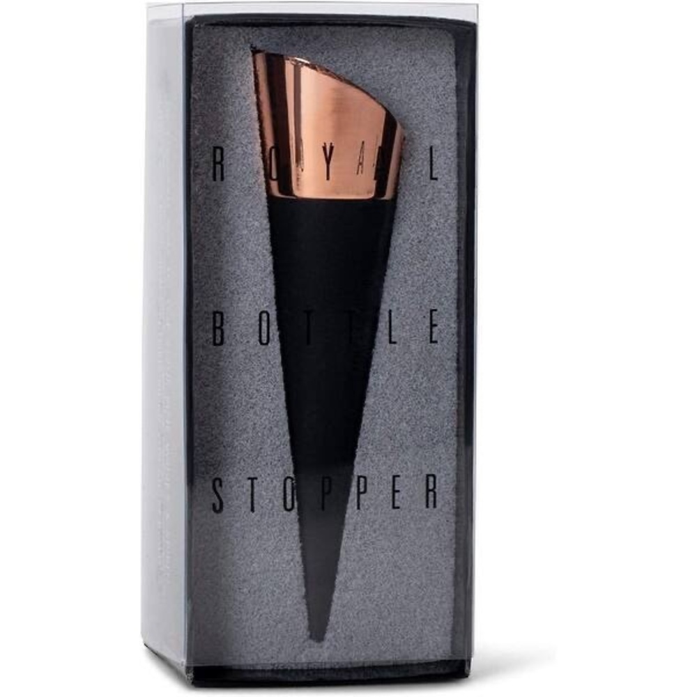 Black and Copper Bottle Stopper